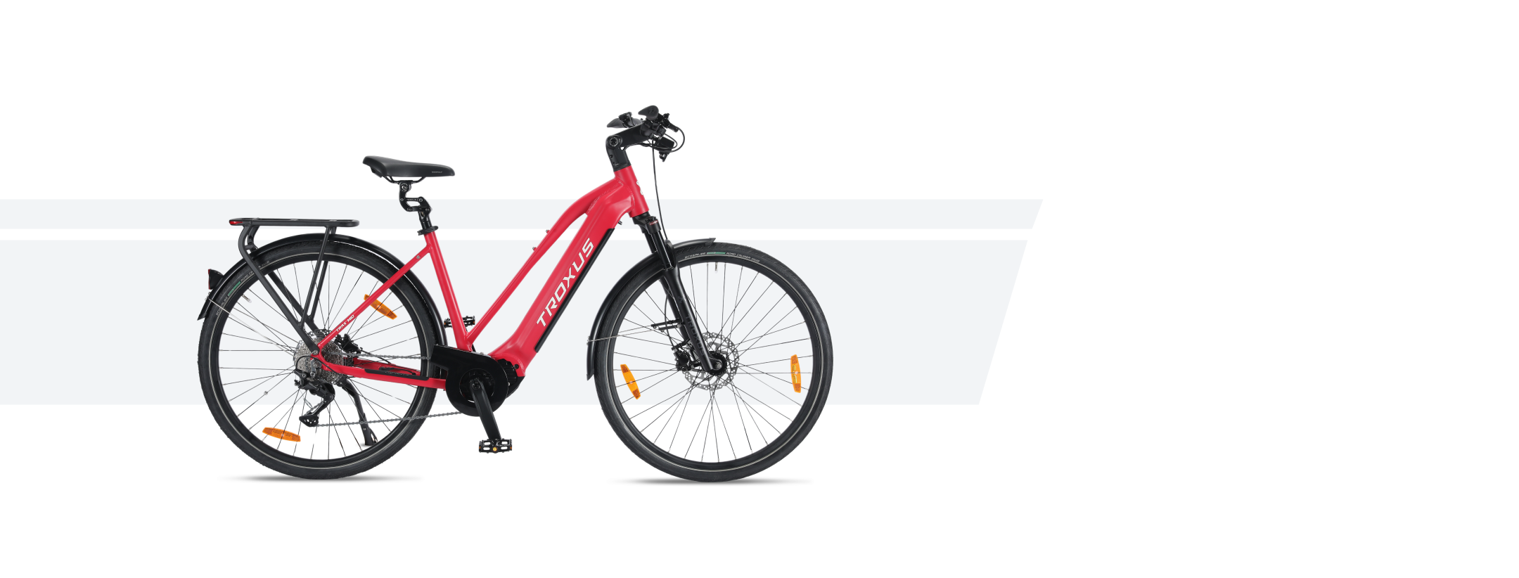 Troxus TR-ELBE red electric bike 